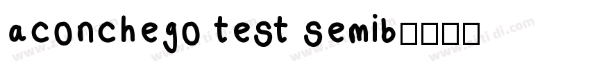 aconchego test semib字体转换